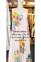 Women's Watercolor Floral Print Thin Strap Maxi Dress and Side Gathered Knit Top Two-Piece Set - 3