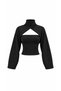 Women's Soft Textured Bolero Strapless Blouse - 2