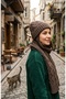 Women's Resam Beret Scarf Set of 2 Knitted Patterned Soft Textured Winter Wear - 5