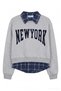 Women's Sweatshirt Swt02490 Gray Melange - 5