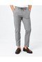 Men's S65-Light Gray Side Elastic Luna Dream Lycra Fabric Trousers - 2