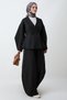Balon Sleeve Jacket Pants Black Set - 3