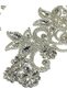 Iron-On Transfer Rhinestone Applique / Crystal Rhinestone / 1 Pair / 2 Pieces / Apl060 - 2