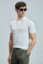 Derek Men's White Polo Neck T-Shirt 111090103 - 5