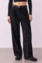Women's Canvas Trousers Pnt01246 Black - 3