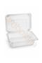 400 Pieces of 1250 Cc Flat Lid Leak-Proof Container – Transparent Plastic Food Storage Container - 2