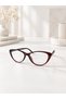 Olive Cat Eye Cat Eye Bone Transparent Women Men Unisex Blue Light Protection Screen Glasses Eyewear - 4