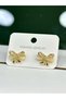 Women's Ribbon-Shaped Elegant Design Earrings, with Gift Wrap Option - 2