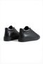 Men's Black Genuine Leather Sports Boots – Lace-Up, Stylish and Modern Design - 4
