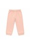 Girl's 100% Cotton Melon Color Ribbed Fabric Collar Buttoned Long Sleeve Winter Basic Pajama Set - 6