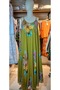 Women's Watercolor Floral Print Thin Strap Maxi Dress and Side Gathered Knit Top Two-Piece Set - 3