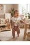 3-Piece Teddy Bear Embroidered Baby Boy Set Velvet 100% Cotton Printed Bodysuit 0-3 Months 3-6 Months 6-9 9-12 Months Newborn Baby Set Jacket+Pants+Bodysuit 100% Cotton Winter Baby 3-Piece Set - 3