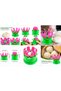 3 Pcs Steamed Bun Making Mold Set, Flower Shape Baozi Bun Mould, Manual Dough Shaping Tool, Reusable PP Plastic Dumpling and Stuffed Bun Maker for Home Kitchen - 5
