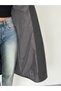 Women's Double-Breasted Collar Belted Waist Tie Buttoned Oversize Winter Long Cashmere Coat - 3