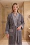 Serenity |   Kimono Premium Women's and Men's Bathrobes |   100% Cotton, Patterned, 1300Gr |   High Gram Weight, Fast Drying, and High Water Absorption - 2