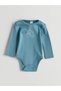 Lcw Baby Beige Crew Neck Printed Baby Boy Snap Fastener Bodysuit 3-Piece - 2