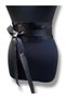 Women's Goat Natural Fur Textured Obi Tie Leather Belt - Wide Casual Girdle Belt - Standard Size - 5