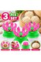 3 Pcs Steamed Bun Making Mold Set, Flower Shape Baozi Bun Mould, Manual Dough Shaping Tool, Reusable PP Plastic Dumpling and Stuffed Bun Maker for Home Kitchen - 6