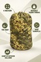 Camouflage Patterned Sleeping Bag Khaki with Carry Bag Camping Outdoor Use - 3