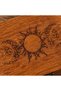 Tribal Sun and Double Crescent Patterned Wooden Box Burma Color 20X10X8 cm - 6