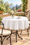 Pompom Detailed Round Tablecloth – Liquid-Resistant, Stain-Proof, Durable Duck Fabric, Different Size Options - 3