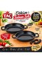 Crown Casting 2-Piece Sahan Set 20 cm + 20 cm Black