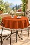 Pompom Detailed Round Tablecloth – Liquid-Resistant, Stain-Proof, Durable Duck Fabric, Different Size Options - 4
