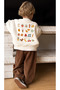 Fruit Printed Front and Back Unisex Kids Sweatshirt 4-12 Years