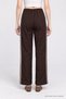 Sailor Collar Top and Bottom Woven Set Laz0026 Brown - 7
