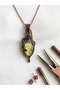 Pure Copper Necklace with Labradorite Stone Special Design - 5
