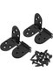 4Pcs Heavy Duty Folding Table Hinges, Folding Flip Top Hinge, 180 Degree Round Edge Hinge for Foldin