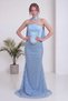 Women's Corset Detailed Stoned Beaded Embroidered Shawl Collar Fish Model Evening Dress Black, Navy Blue, Brown, Baby Blue - 5