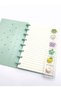 A5 Charmlı Perforated Notebook Pin It DIY Ring Bound Lined Pastel Mint Green - 4