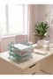 3-Tier Metal Mesh Document Rack A4 Document Tray Pastel Pastel Mint Green - 7