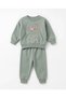 Cool Embroidered Baby Girl Set 3 Threaded 100% Cotton 6-9Months 9-12Months 12-18Months 18-24 Months Top and Bottom 2-Piece Baby Girl Set Winter Baby Set Girl's Sweater Pajamas