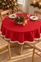 Special New Year's Gift: Round Tablecloth with Pompom Detail – Liquid-Proof, Stain-Resistant, Durable Duck Fabric, Various Size Options - 6
