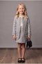 Girl's Gray Tweed Jacket and Skirt Set - 3