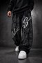 Men's Black Scars Baggy Tracksuit - 2