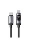 كابل USB-C إلى USB-C بقوة 240 واط، طول 3.9 قدم، مع شاشة OLED لعرض الطاقة في الوقت الفعلي