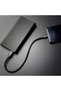 كابل USB من النوع C، عبوة من قطعتين بطول 1 قدم، كابلات قصيرة مجدولة من النايلون (أسود) - 2