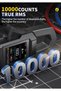 جهاز قياس رقمي متعدد الوظائف DMC-100 بسعة 10000 عداد - لقياس التيار المتردد/المستمر، الجهد، المقاومة، الديود، السعة، الاستمرارية، درجة الحرارة، التردد مع خاصية NCV، وكشف الأسلاك الحية بدون تلامس، ومصباح يدوي - 3