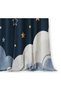 Star Patterned Double Winged Background Curtain with Teddy Bear - 2