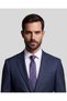Purple Striped Navy Blue Silk Tie – 7.5 cm Wide