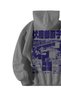 Unisex Anthracite Oversized Hoodie - Jujutsu Kaisen Sukuna Anime Printed 3 Thread Streetwear Sweatshirt - 3