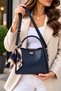 Women's Stylish Crossbody Hand and Shoulder Bag with Scarf Detail and 4 Compartments