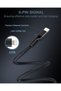 كابل USB A إلى Lightning - عبوة من قطعتين/6 أقدام، سلك شحن طويل مضفر من النايلون للآيفون - 2