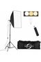 اضاءة تصوير - Glanfen 200W Photography Softbox Lighting Kit