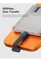كابل USB-C على شكل حرف U بزاوية 180 درجة، كابل شحن سريع قصير مسطح بقوة 60 واط 20 فولت/3 أمبير، نقل بيانات بسرعة 480 ميجابت في الثانية - 4