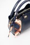 Women's Stylish Crossbody Hand and Shoulder Bag with Scarf Detail and 4 Compartments - 5