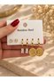 Women's Gold Earring Set |   3 Pairs of Stone-Studded Hoop and Eye-Shaped Dangle Earrings - 2